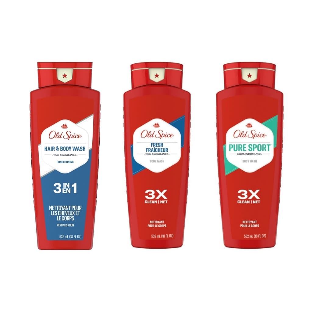 [Especiaria Antiga] Lavagem De Alta Resistência 3 Em 1 Cabelos E Corpo/(Fresca , Pura Esportiva)/532ml/Made in USA [Navio Da Coréia]