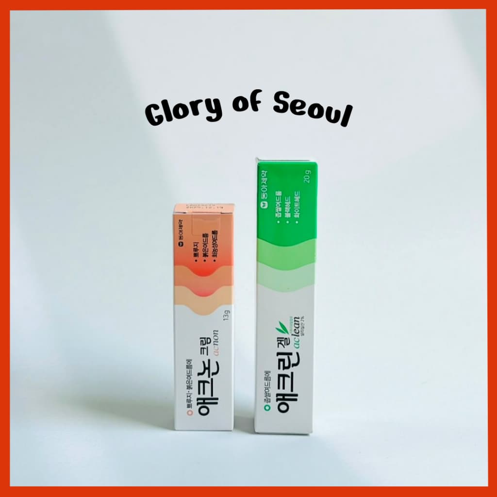 Dong-A Aclean Gel / Acnon Cream 13G, 20g