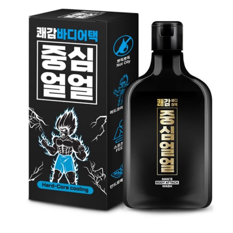 Sabonete Líquido De Ataque Corporal CoreFreeze Quake | 200ml Sensação De Resfriamento Extremo Para Homens Efeito De Mass