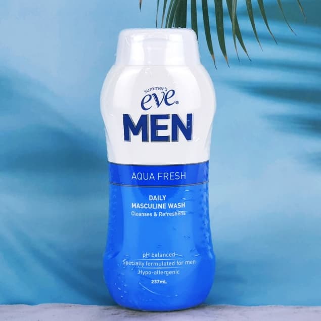 [Summer's Eve] Mulher Aqua Fresh Daily Masculine Wash 237ml/Lavagem Corporal Masculina/pH Balanced Cleanser/Cooling Shower Gel/[Navio Da Coréia]