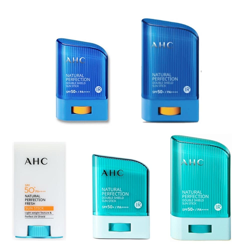 ahc double shield sun stick green 14g/22g solar protetor spf50+ pa++++