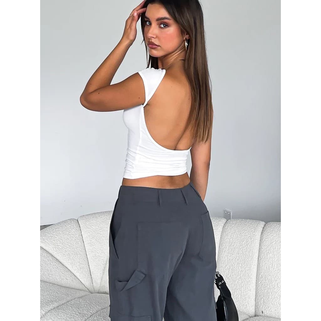 Cropped Costa Nua Baby Tee Look Tecido Poliamida Manga Curta