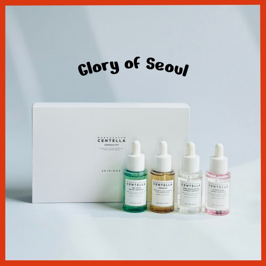 SKIN1004 Madagascar Centella AMPOULE KIT (Tea-Trica Relief Ampoule + Madagascar Centella Asiatica Ampoule + Tone Brightening Capsule Ampoule + Poremizing Fresh Ampoule)