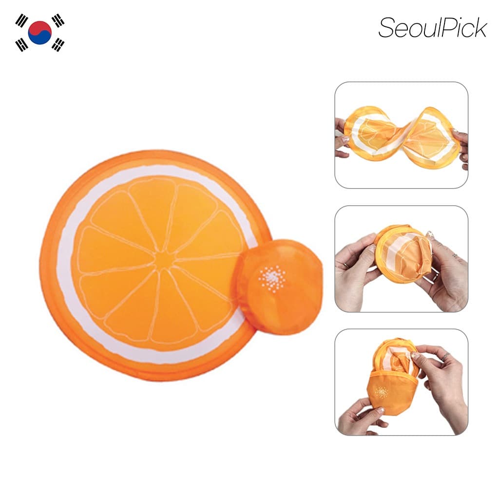 [10 Unidades] Leques De Mão Dobráveis Laranja Fofos De Verão Com Alça De Bolso