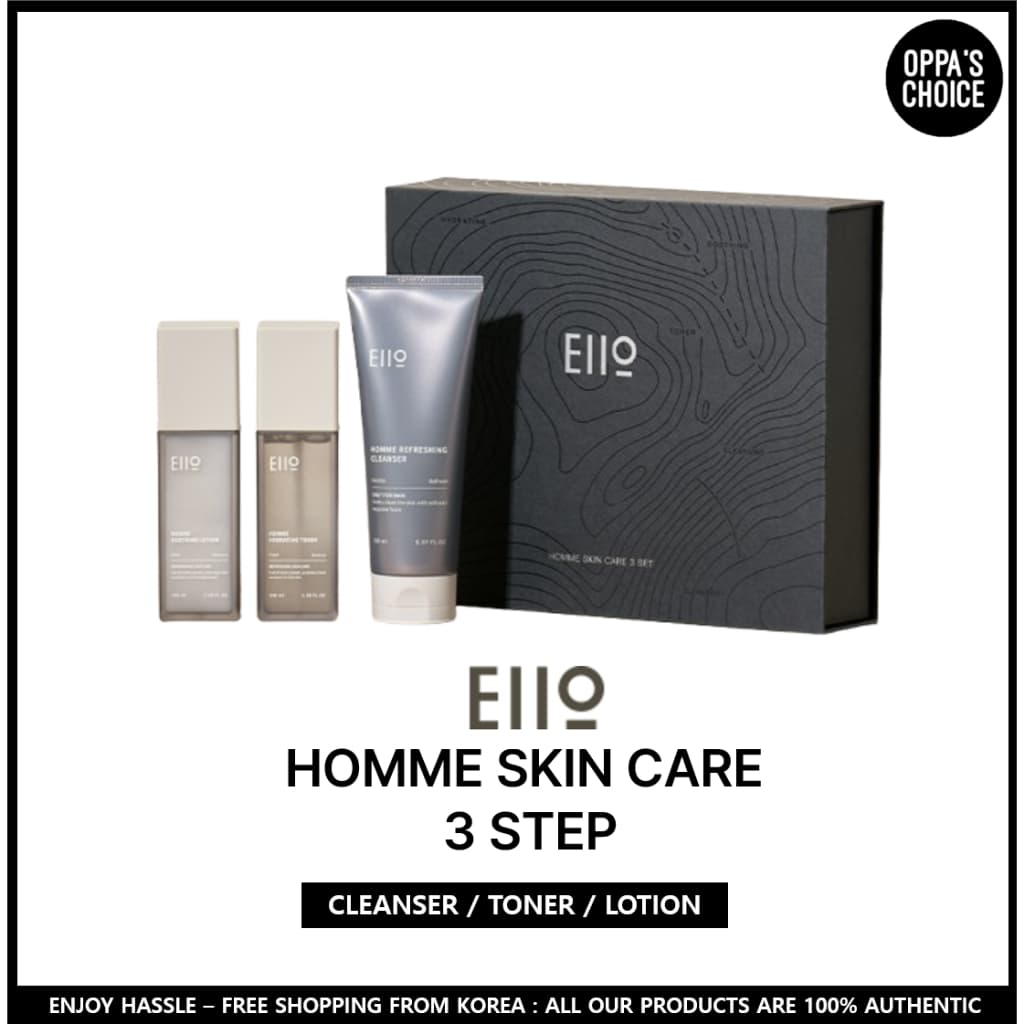 EIIO HOMME SKIN CARE 3 Passos (Limpador/TONER/Loção)
