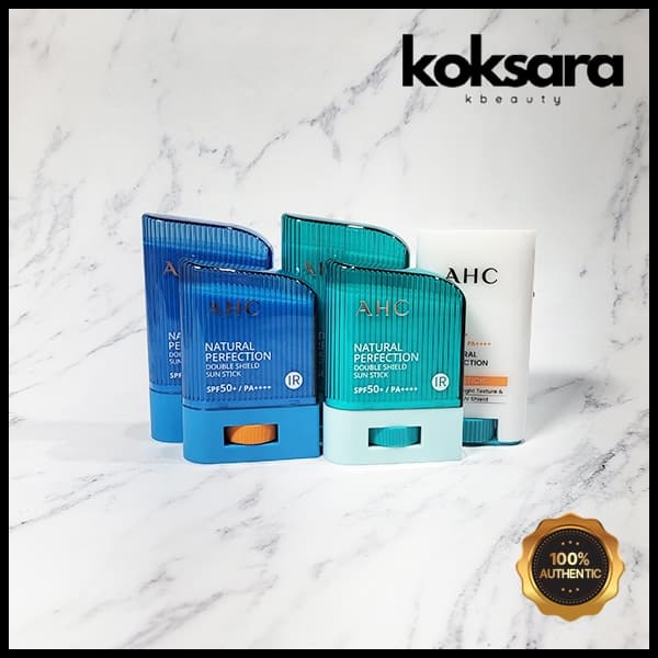 AHC Natural Perfection Double Shield Sun Stick Spf50+ / Pa++++ (Blue/Green/Fresh(White) 14g or 17g or 22g