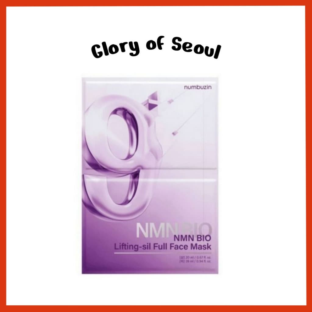 NUMBUZIN Number 9 NMN BIO Lifting Full Face Pack, 1sheet