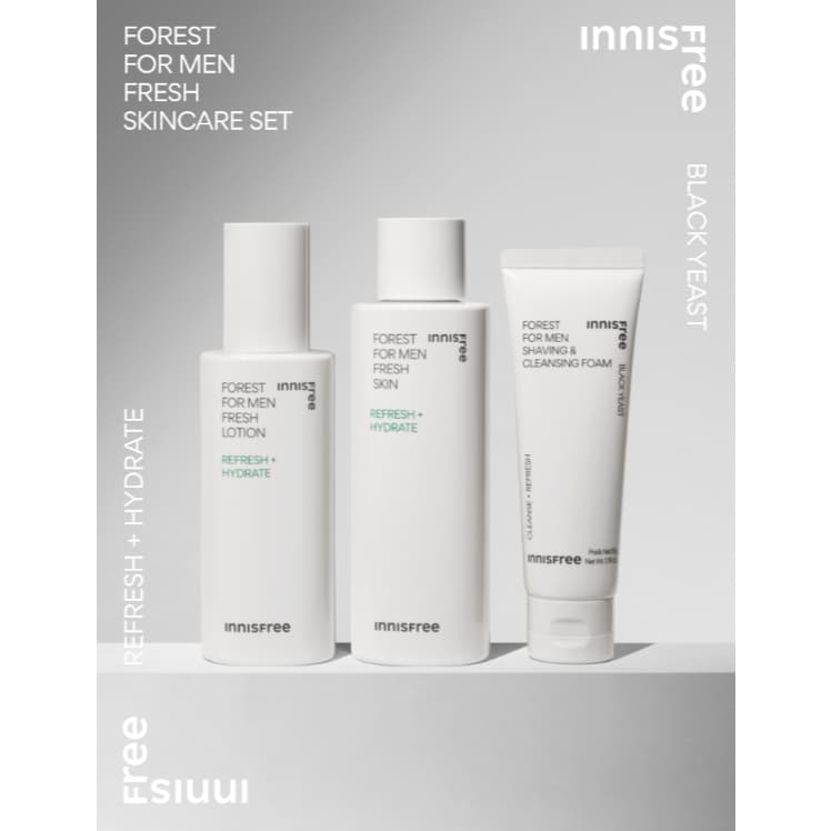 Conjunto De Cuidados Com A Pele Fresca Innisfree Forest For Men