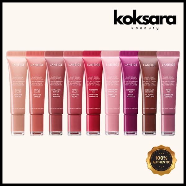 Laneige Glaze Craze Sérum Labial Colorido 12g 8 Cores