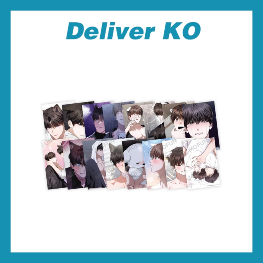 [Mercado Oficial] Lezhin Bomtoon BL Webtoon < Paws & Claws > Conjunto De Cartão Postal De Edição Limitada