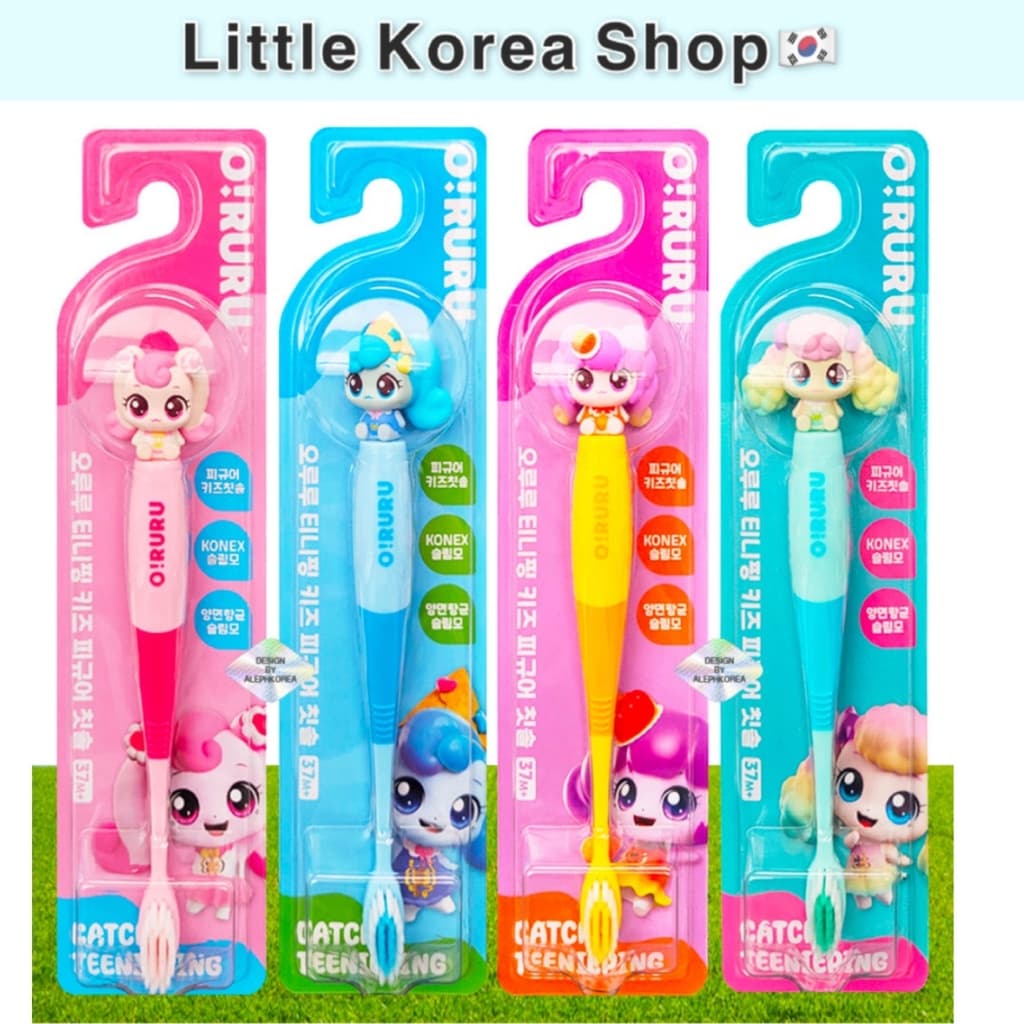 [Catch ! Teenieping] Escova De Dentes Figura/3 Anos Ou Mais/Cerdas Finas E Dupla Antibacteriana