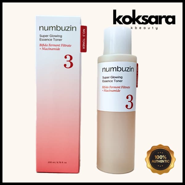 Numbuzin No.3 Super Glowing Essence Toner 100ml/200ml