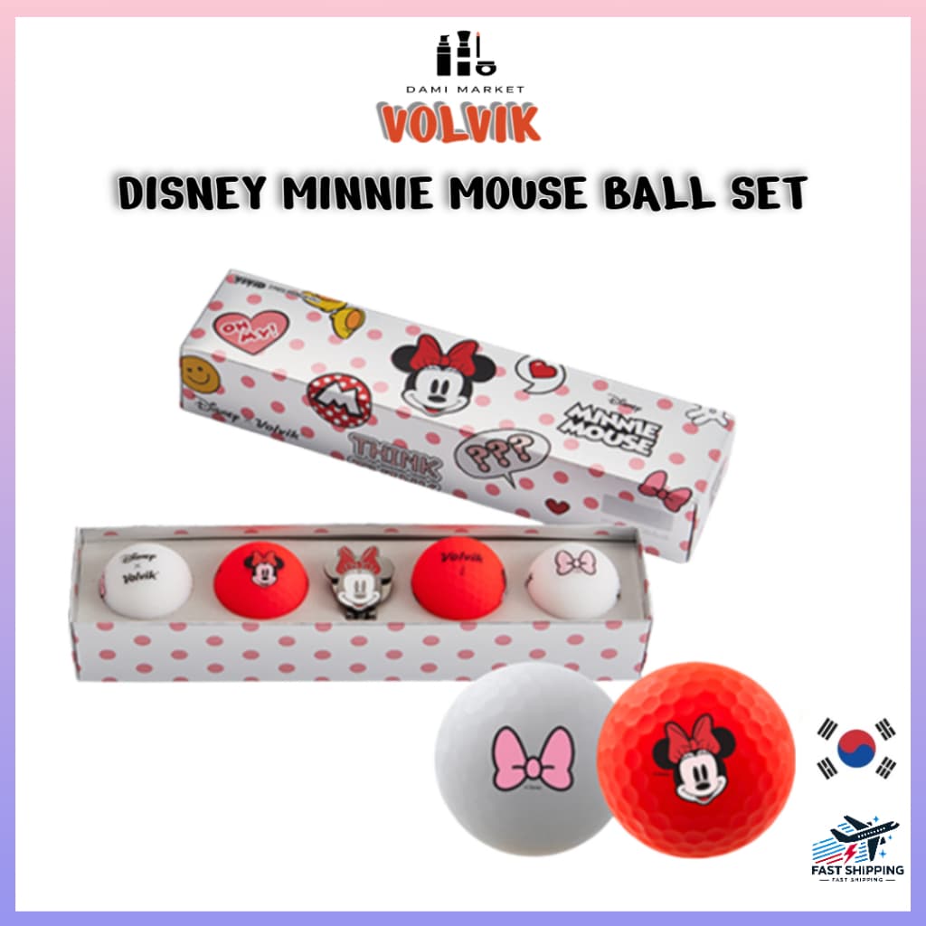 Conjunto De Bolas De Golfe VOLVIK Disney Minnie Mouse