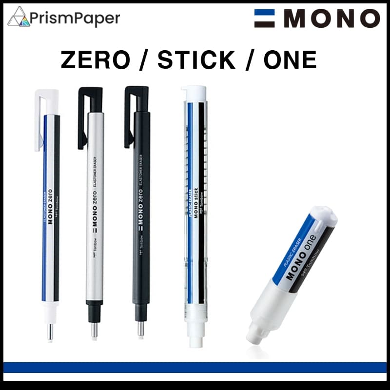 Caneta De Borracha Tombow Mono Stick/One/Zero Com Ponta Redonda/Quadrada [Fabricada No Japão]