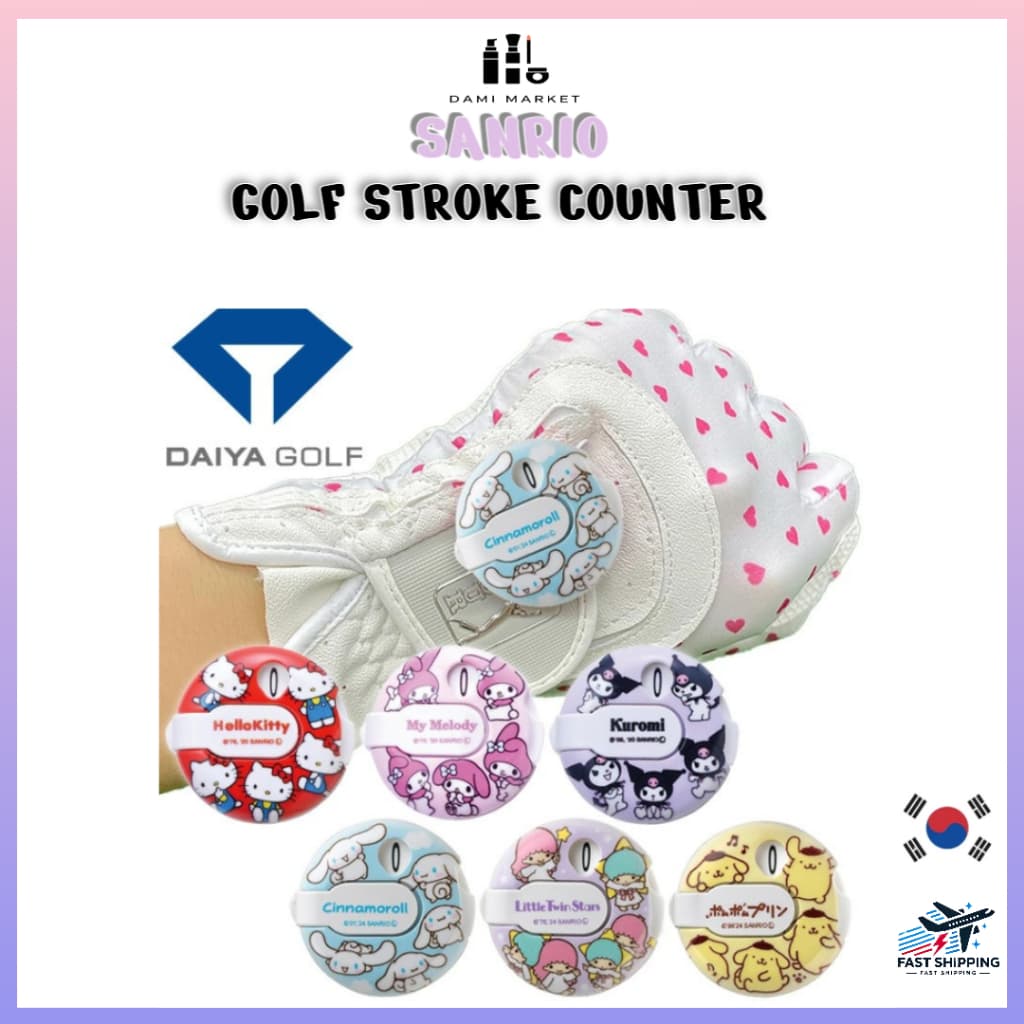 Contador De Tacadas De Golfe Sanrio Hello Kitty | Pontuação Ferramenta Adequada Para Iniciantes