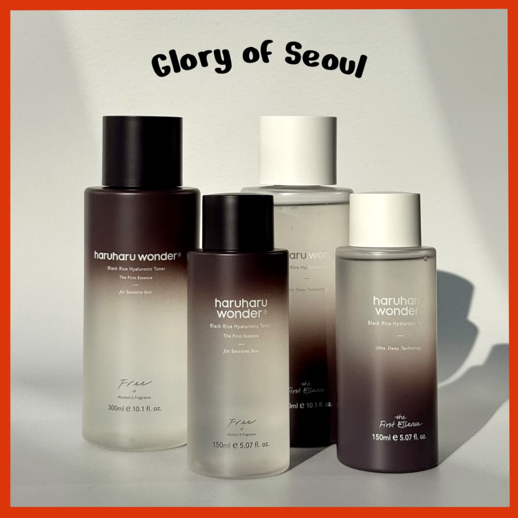 HARUHARU WONDER Black Rice Hyaluronic Toner 150ml, 300ml / 4 Options