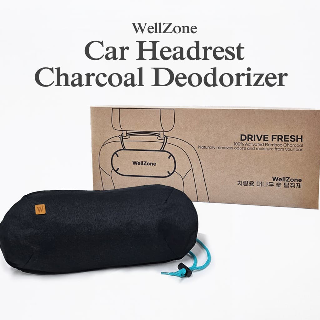 WellZone Desodorizador De Carro De Carvão De Bambu 500g Odor Ativado E Absorvente De Umidade Com Alça Ajustável