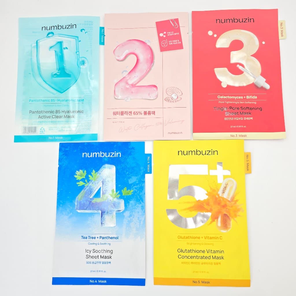 [numbuzin] Máscara Em Folha 27ml/33ml * 1ea/4ea