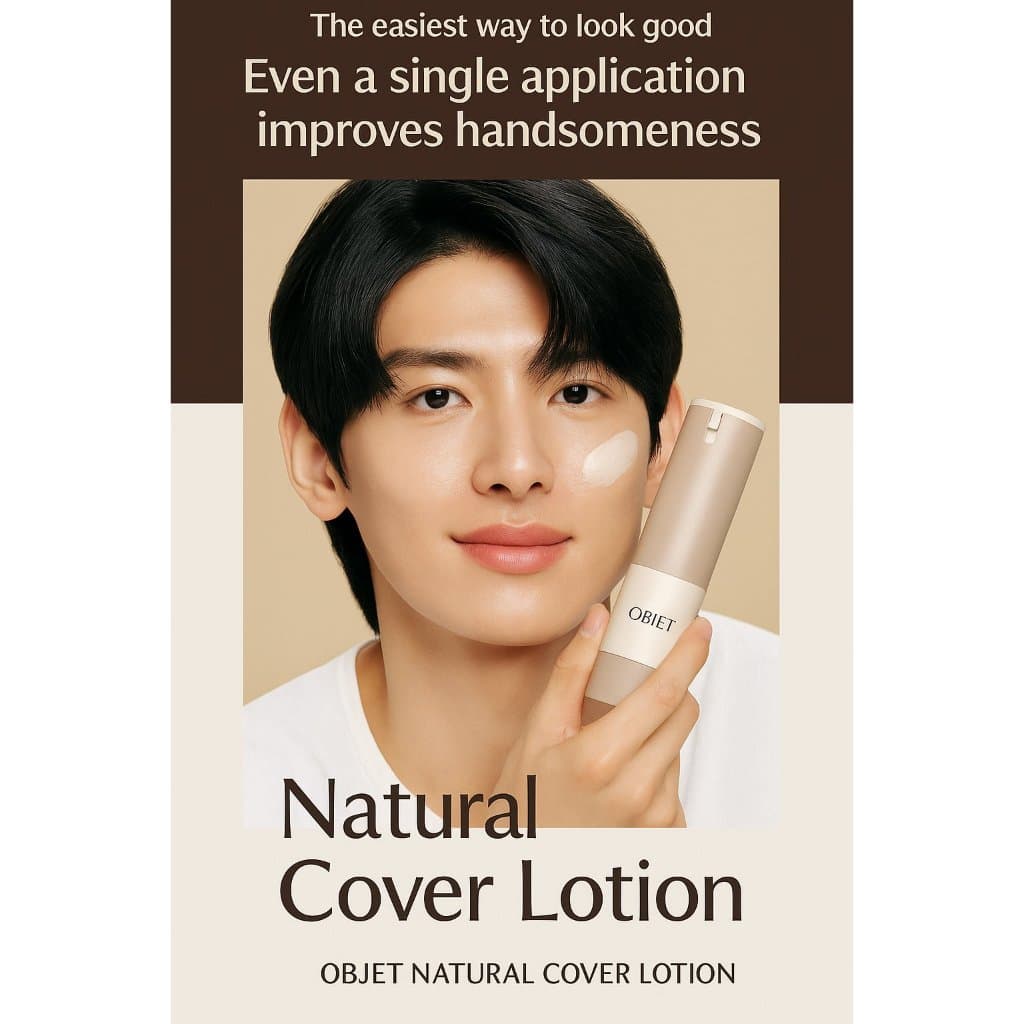 Loção De Cobertura Multifuncional Natural Obe 50g/Hidratante Tonificante Masculina/Creme Corretor De Pele