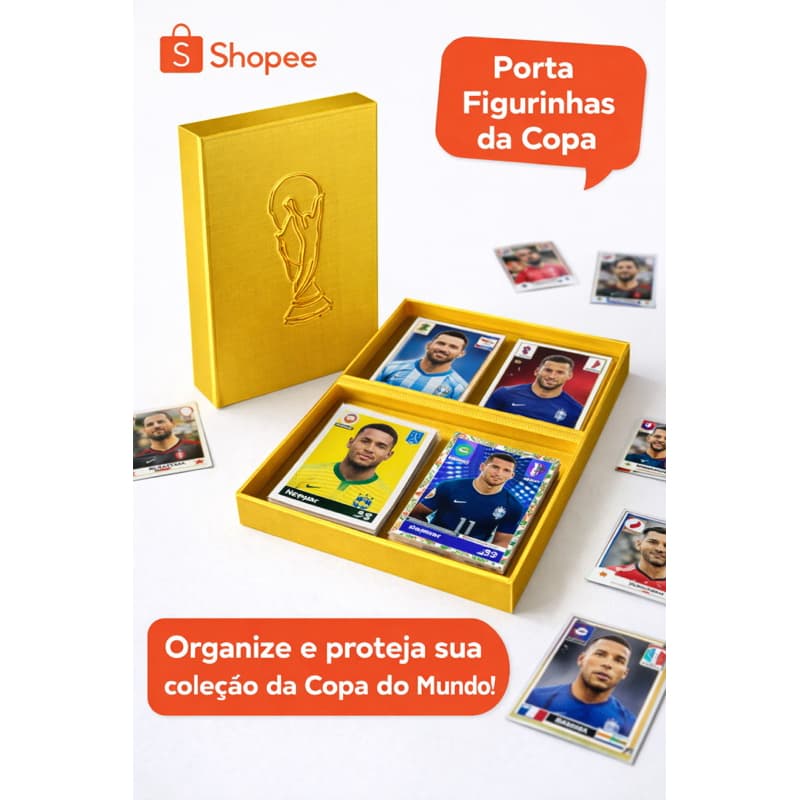 Porta Figurinhas Copa 2026