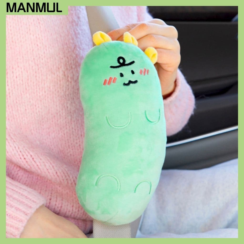 NINIZ Jordy Capa De Almofada Para Cinto De Segurança De Carro , De Ombro Macia , Acessório Interior De Pelúcia Fofo , 1 