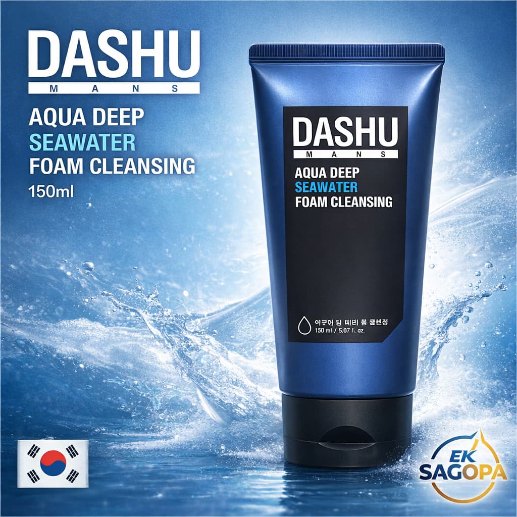 [DASHU] Limpeza De Espuma De Água Do Mar Profundo Aqua Masculino * 150ml , 1 Unidade