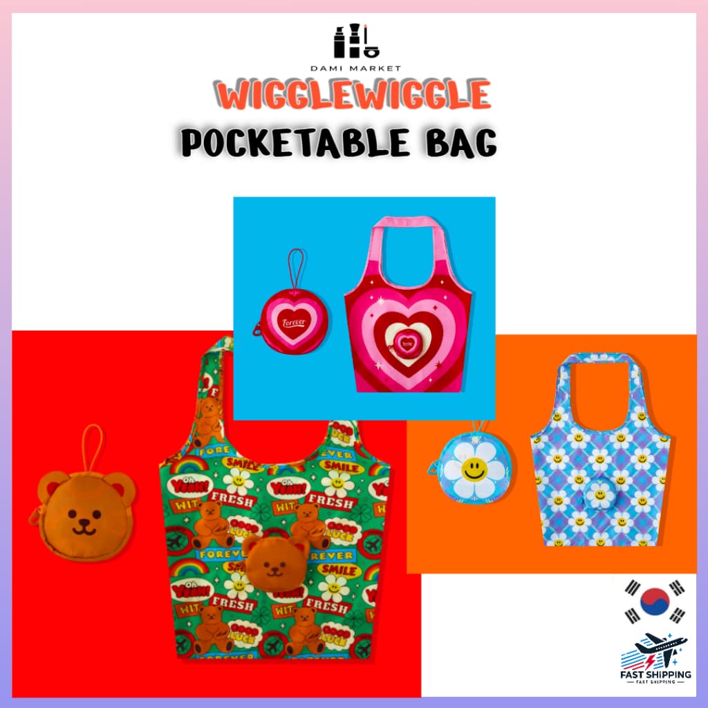 Bolsa De Bolso Wiggle-Bear/Smile We Love/Forever Heart