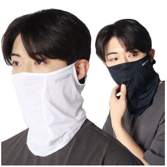 [K2 SAFETY] Máscara De Proteção UV (Conjunto De 2) | Capa Facial Respirável Para Esportes Ao Ar Livre E Golfe Tecido De 