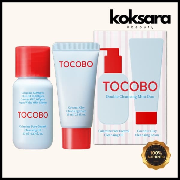 Tocobo Double Cleanser Mini Duo Foam 15ml + Oil 20ml