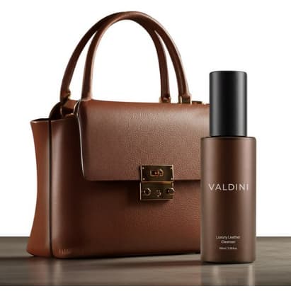 [VALDINI] Limpador De Couro De Luxo (100ml)-Premium Care Para Bolsas , Sapatos E Carteiras/Remoção Suave De Manchas/Cond