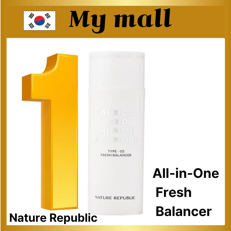 NATURE REPUBLIC África BIRD HOMME FRESH BALANCE Tudo Em Um 150ML Combinação Oleosa Pele Cuidados Faciais