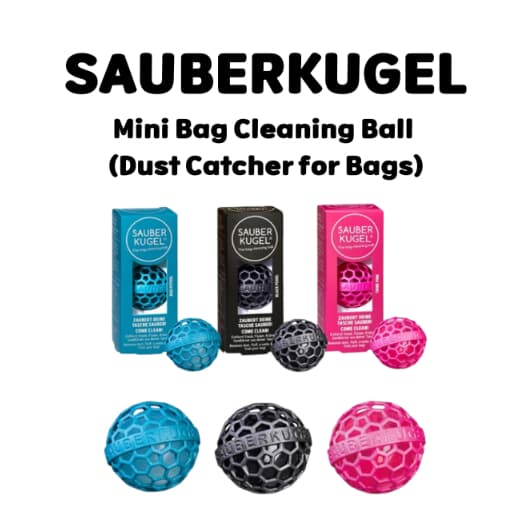 [SAUBERKUGEL] Mini Bola De Limpeza De Saco (Coletor De Pó Para Bolsas) Rosa/Azul/Preto