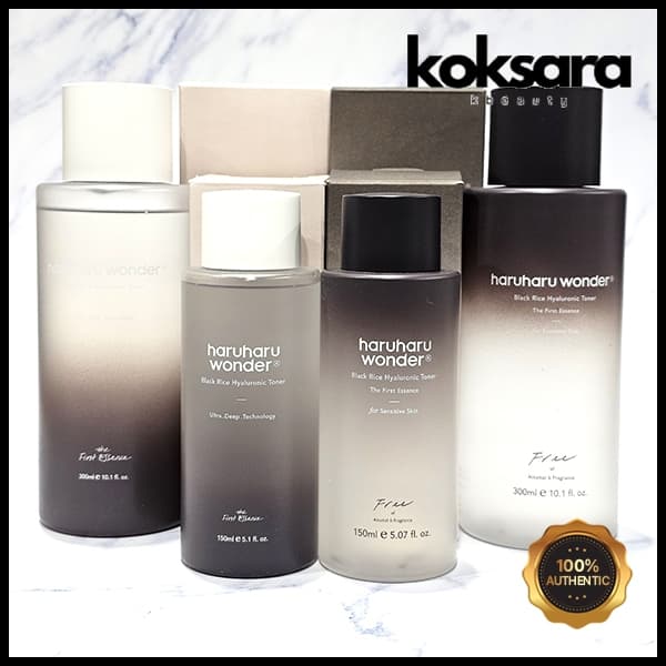 HARUHARU WONDER Black Rice Hyaluronic Toner 150ml, 300ml / 4 types(alcohol/ free of alcohol)