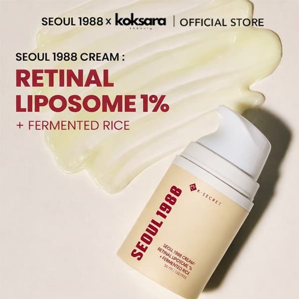 [OFFICIAL] SEOUL 1988 Retinal Liposome 1% + Fermented Rice cream 50ml