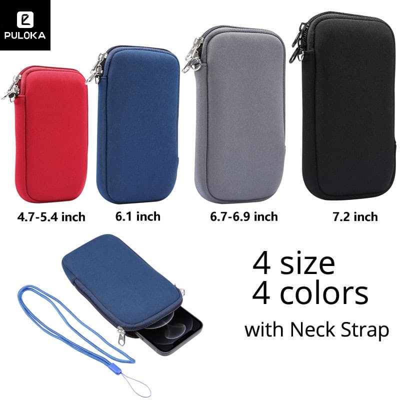 Bolsa De Transporte Para Celular À Prova D'água Com Alça De Ombro De Choque Telefones Celulares Universal 4,7-7,2'.
