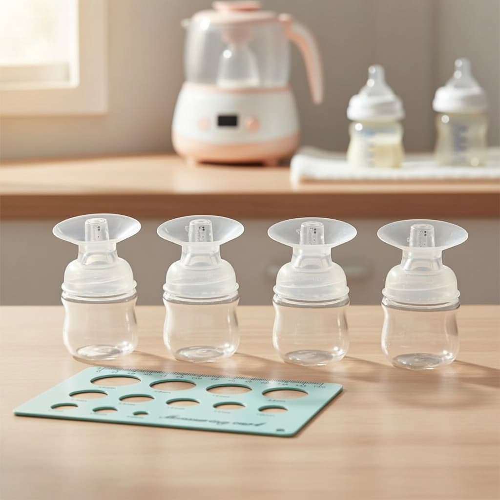  Inserções de flange de 15 17 19 21mm para bombas de leite vestíveis TSRETE Medela Momcozy S9 S9Pro S12 S12Pro.