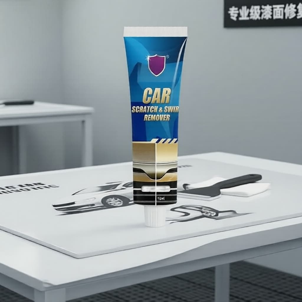  Kit de Correção de Pintura Automotiva: Removedor de Riscos & Redemoinhos + Cera | Ferramentas Profissionais de