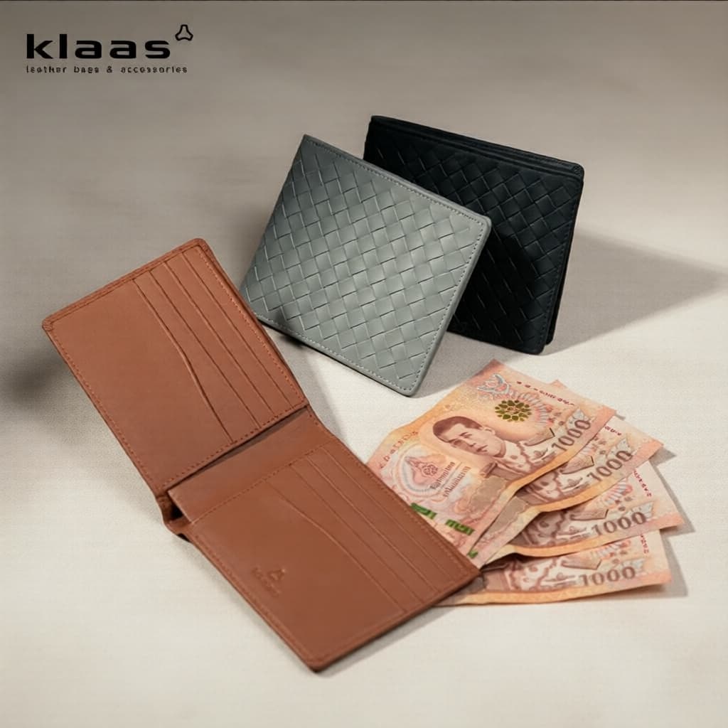  Carteira Compacta Unissex em Couro Legítimo, Tecido, Multi-Cartões, Couro de Ovelha