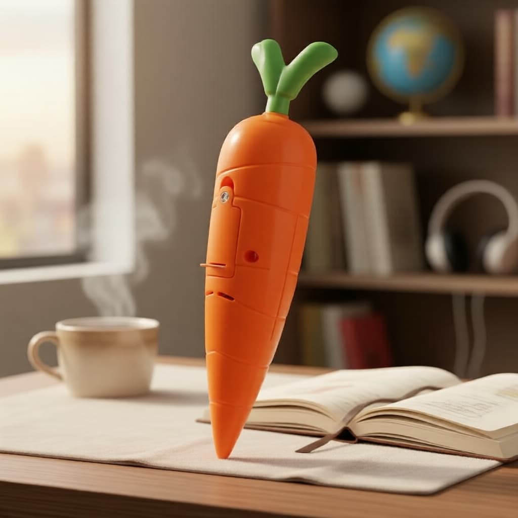  Gravador de Voz em Formato de Cenoura, Captura de Áudio Autêntica, Presente para Crianças, Compre 1 Leve 2