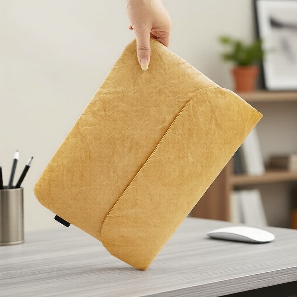  Estilo Antiguidade Capa de Laptop em Fibra-Papel, Bolsa para M1 MacBook Air Pro 13.3/14/15.4/16 & Dell Huawei