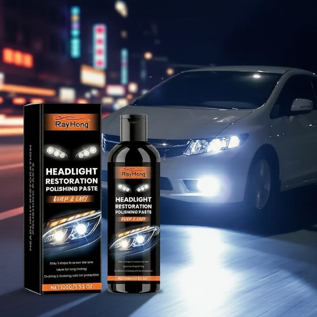  Restaurador de Faróis – Elimina Arranhões e Oxidação para Faróis Cristalinos e Luminosos