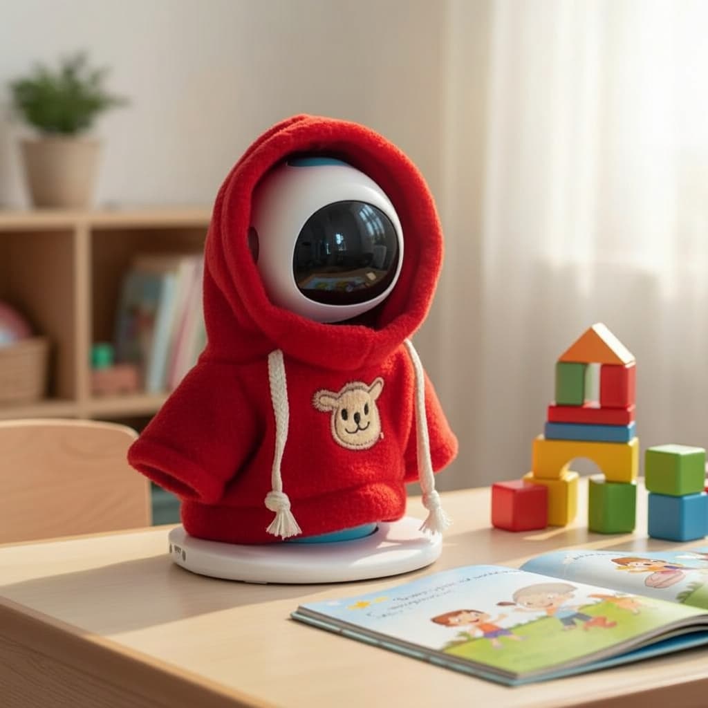  Eilik Robô Inteligente Tamagotchi com Suéter, Chapéu e Cachecol Exclusivos para o Natal