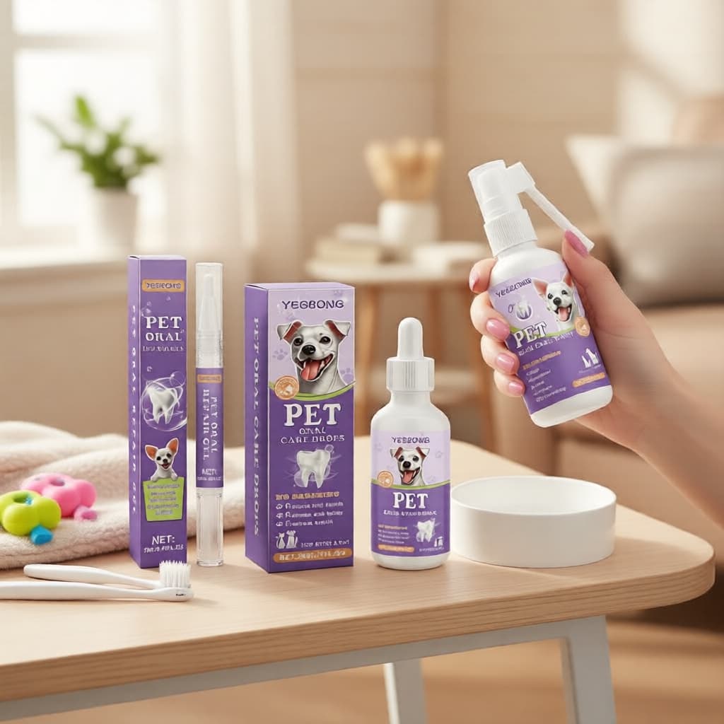  Spray Bucal para Pets - Combate o Mau Hálito e Previne Placa em Cães e Gatos