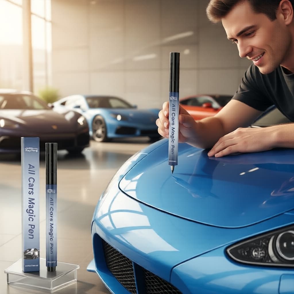  Caneta de Reparo de Riscos para Carros 5 ml - Resina acrílica e dióxido de titânio, fácil de transportar