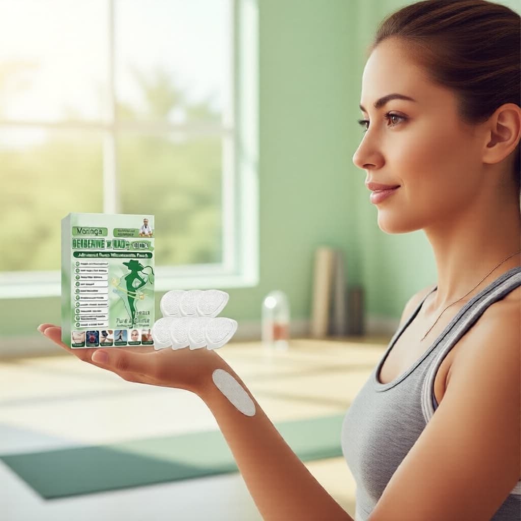  Moringa & Berberine 7 peças de adesivos corporais - cuidados com a pele direcionados para uso diário