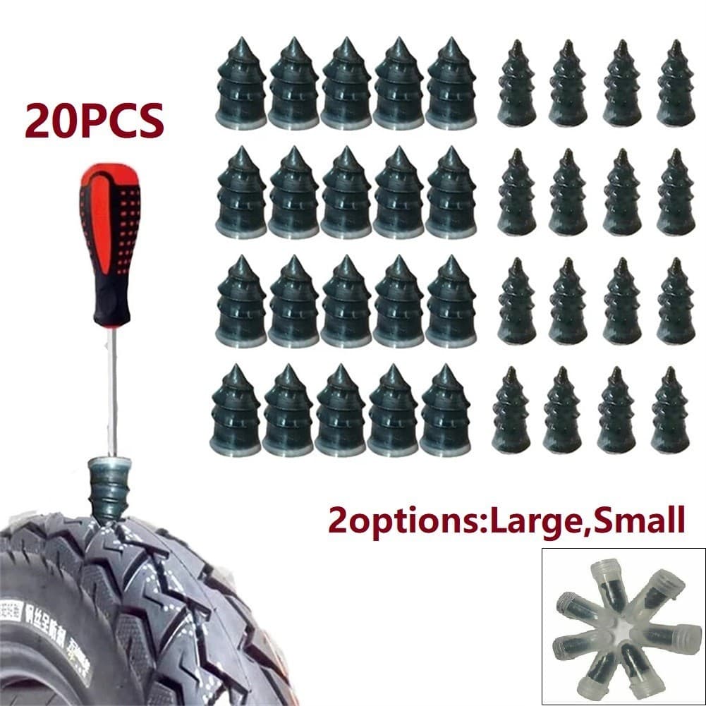 [TR] Conjunto De Kit De Reparo De Pneus A Vácuo De Carro 20 Unidades/Ferramenta Para Sem Câmara De Ar Unhas De Borracha