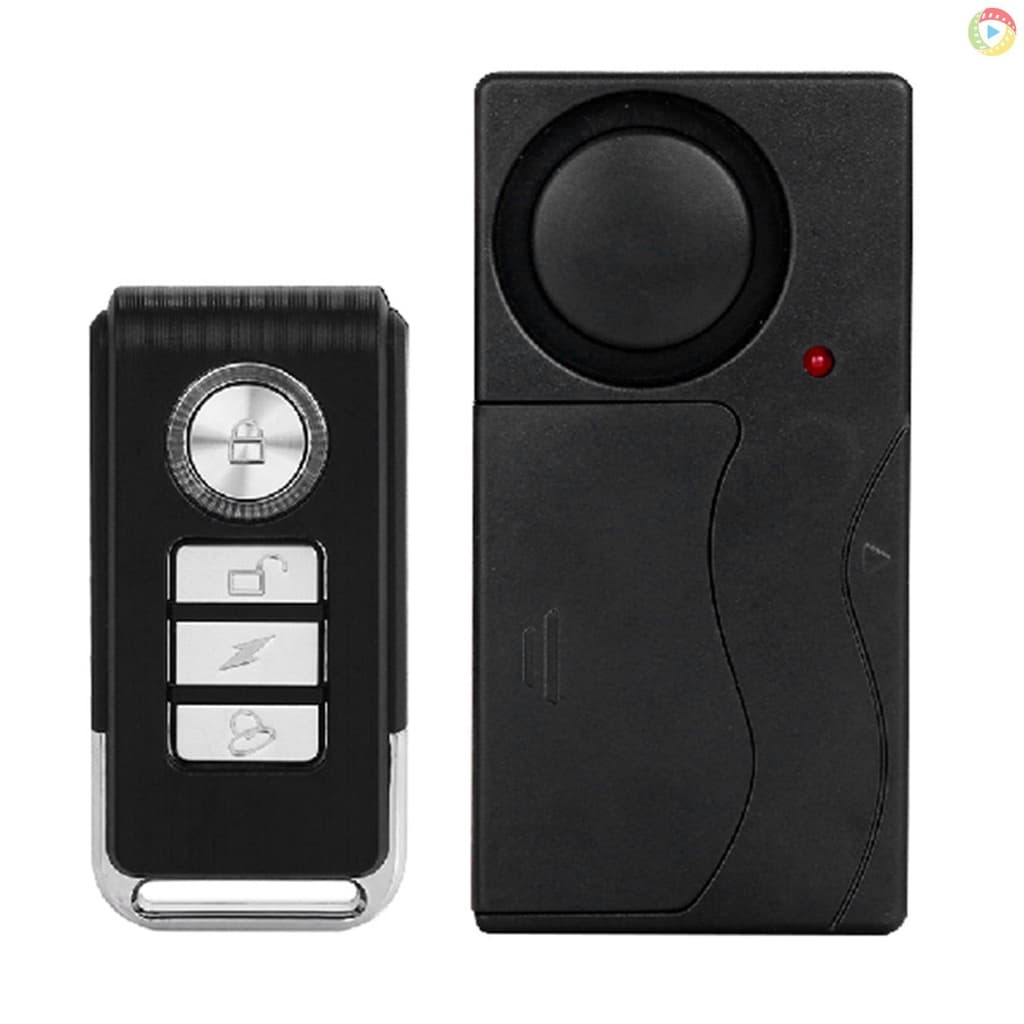 110dB Alarme De Bicicleta Sem Fio Vibração Sensor Movimento Motocicleta Sensores Segurança Com Controle Remoto Moto-414