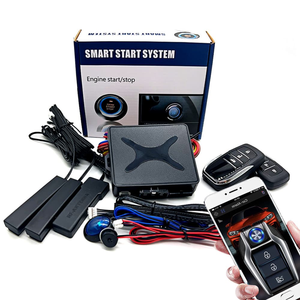 Kirbin Alarme Autostart Segurança Inteligente Starter Sistema De Parada Partida Automática Empurrar Um Botão Sem Chave A