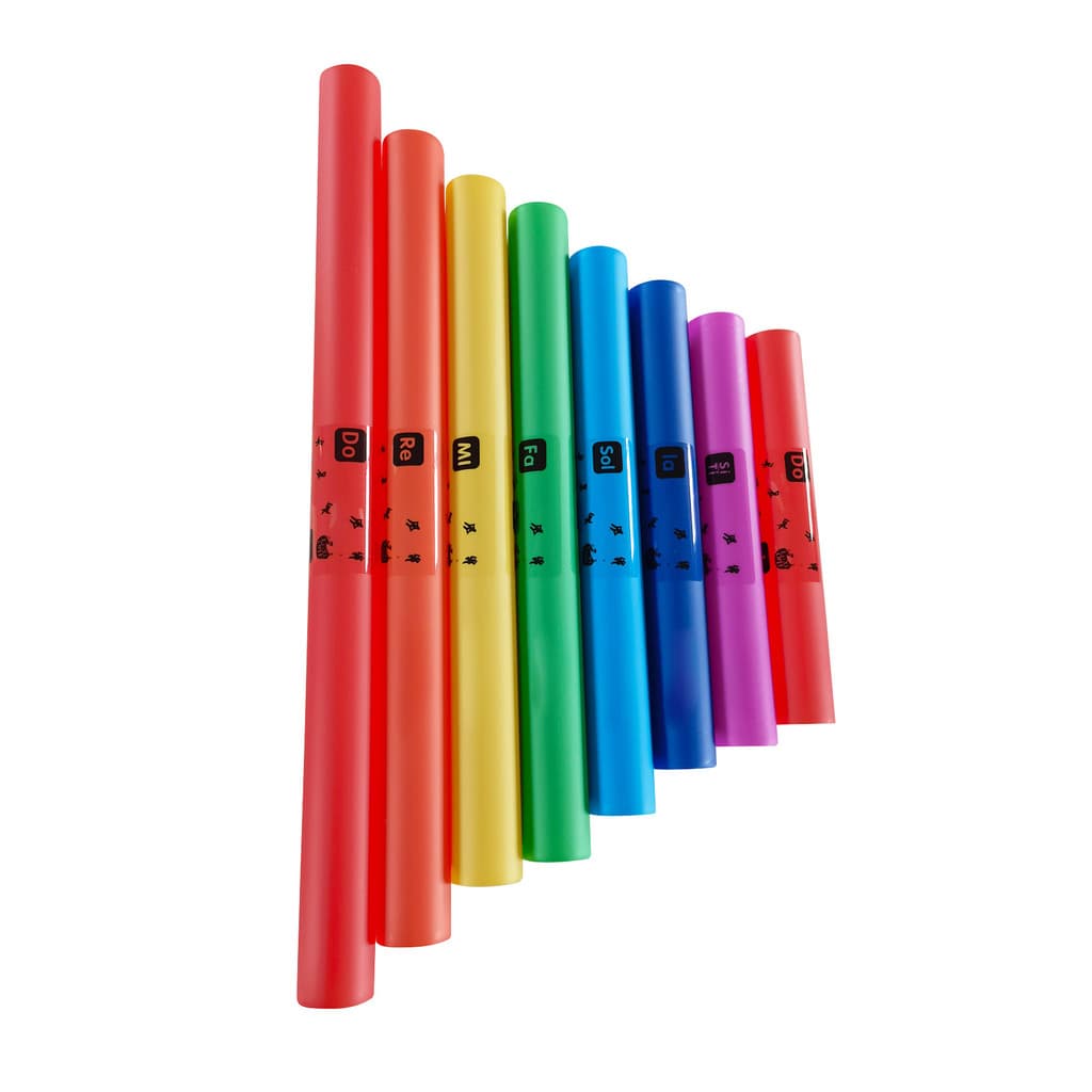 [Envio Rápido] 8 Unidades De Tubo De Som Musical Colorful Conjunto De Instrumento De Percussão De 8 Tons Kit De Presente