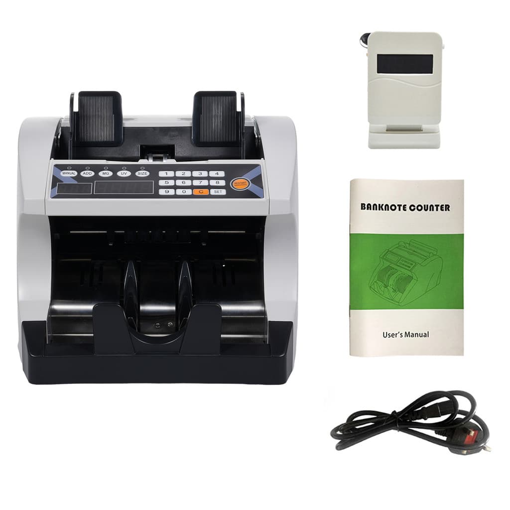 [Onlylover] Máquina De Contagem Automática De Notas De Dinheiro Multimoeda Com UV MG Co